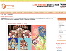 Tablet Screenshot of photos.divyadesam.com